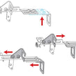 Load image into Gallery viewer, Spectre Throttle Cable Bracket - Back View