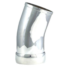 Load image into Gallery viewer, Spectre Universal Intake Elbow Tube (ABS) w/Collar 3in. OD / 22 Degree - Chrome - Side View