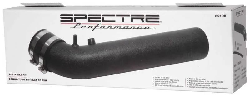 Spectre Universal Intake Tube Kit 3in. - Aluminum - Black - Installation View
