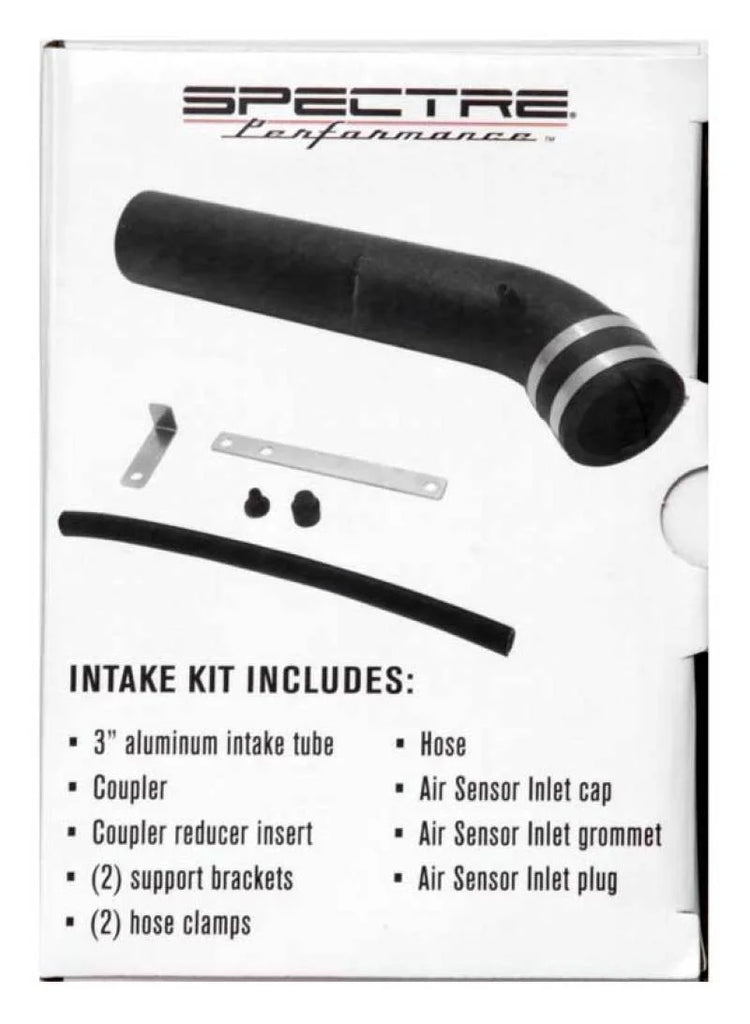 Spectre Universal Intake Tube Kit 3in. - Aluminum - Black - Additional View 8
