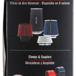 Load image into Gallery viewer, Spectre Universal Pre-Filter Wrap 6in. x 6.125in. - Black - Back View