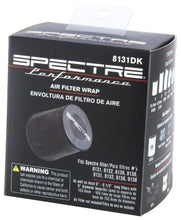 Load image into Gallery viewer, Spectre Universal Pre-Filter Wrap 6in. x 6.125in. - Black - Additional View 6