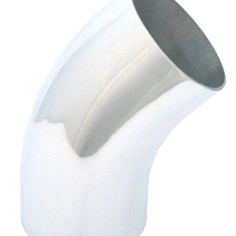 Spectre Universal Tube Elbow 3in. OD / 45 Degree - Aluminum - Side View