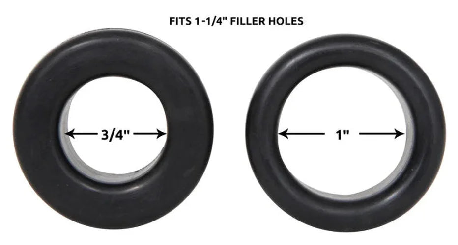 Spectre Valve Cover Grommets (For Covers w/1-1/4in. Filler-Breather Holes) OEM Replacement - Side View