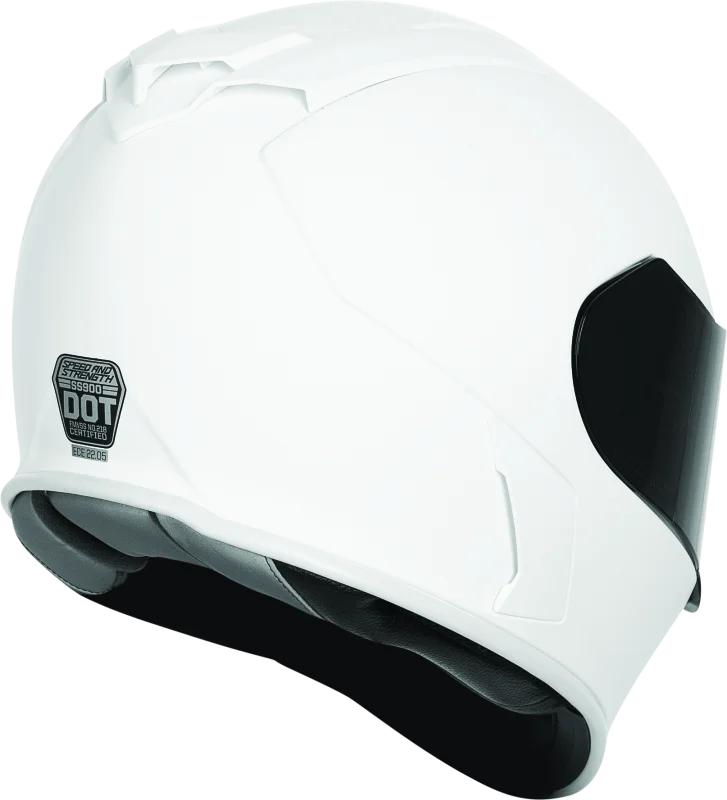 Speed Helmet and Strength SS900 Solid Speed Helmet Matte White - XS - Side View