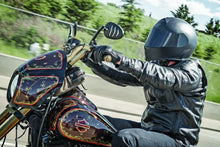 Load image into Gallery viewer, Speed and Strength Band of Brothers Leather Jacket Black - Small - Side View