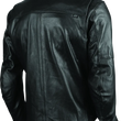 Load image into Gallery viewer, Speed and Strength Band of Brothers Leather Jacket Black - Small - Back View