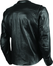 Load image into Gallery viewer, Speed and Strength Band of Brothers Leather Jacket Black - Small - Back View