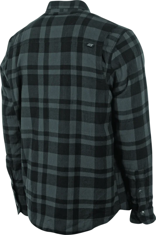 Speed and Strength Black 9 2.0 Moto Shirt Grey - Small - Side View