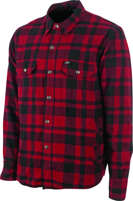 Speed and Strength Black 9 2.0 Moto Shirt Red - Medium