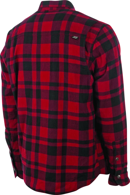 Speed and Strength Black 9 2.0 Moto Shirt Red - Small - Side View