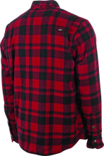 Load image into Gallery viewer, Speed and Strength Black 9 2.0 Moto Shirt Red - Small - Side View