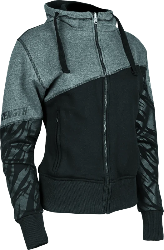 Speed and Strength Cat Outa Hell Hoody Grey/Black Womens - 3XL