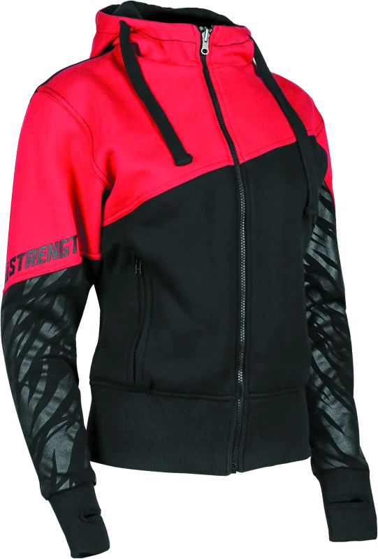 Speed and Strength Cat Outa Hell Hoody Red/Black Womens - Large
