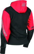 Load image into Gallery viewer, Speed and Strength Cat Outa Hell Hoody Red/Black Womens - XS - Side View
