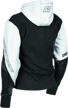 Load image into Gallery viewer, Speed and Strength Cat Outa Hell Hoody White/Black Womens - XS - Side View
