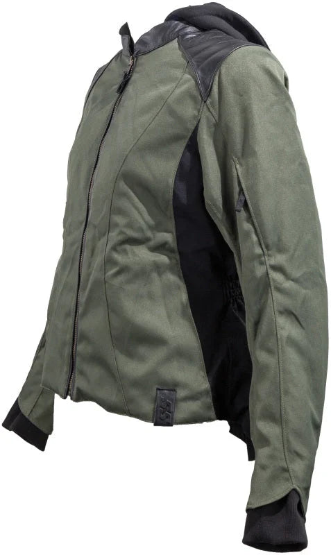 Speed and Strength Daydream Textile Jacket Olive/Black Womens - Large - Side View
