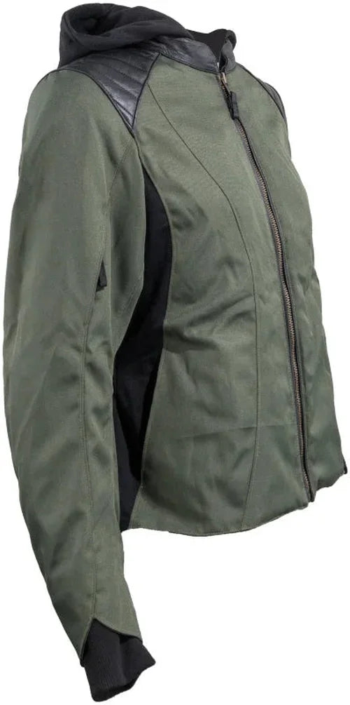 Speed and Strength Daydream Textile Jacket Olive/Black Womens - Small - Side View