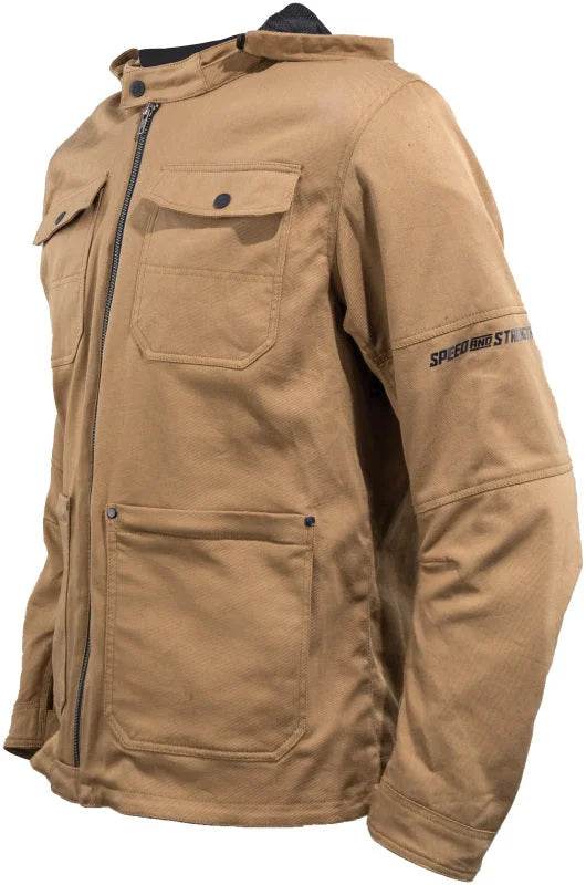 Speed and Strength Dogs Of War 2.0 Textile Jacket Sand - Medium - Detail View