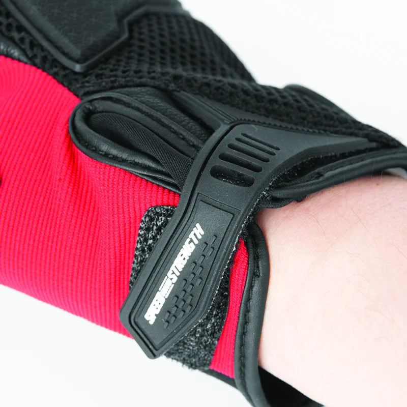 Speed and Strength Lightspeed Mesh Gloves Red - Small - Back View