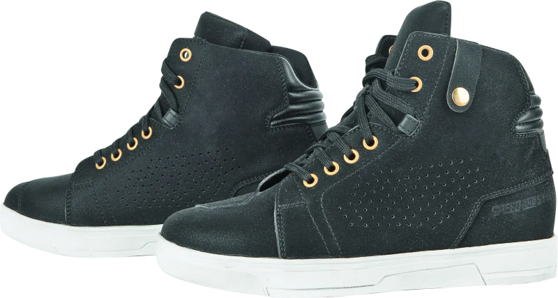 Speed and Strength Mad Dash Leather Shoes Black/White Womens Size - 6 - Side View
