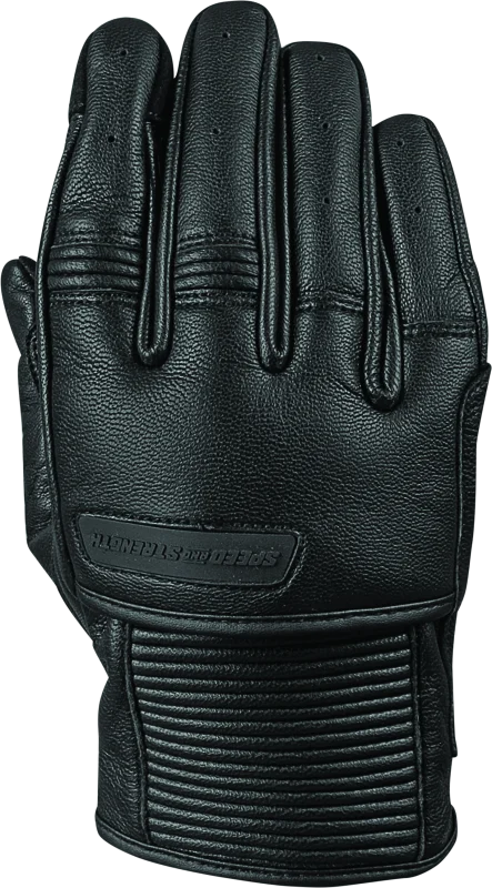 Speed and Strength Off the Chain Leather Gloves Black - 2XL