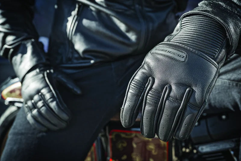 Speed and Strength Off the Chain Leather Gloves Black - Small - Detail View