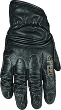 Load image into Gallery viewer, Speed and Strength Rust and Redemption Leather Gloves Black - Small - Main Product View