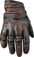 Load image into Gallery viewer, Speed and Strength Rust and Redemption Leather Gloves Brown - Small - Main Product View