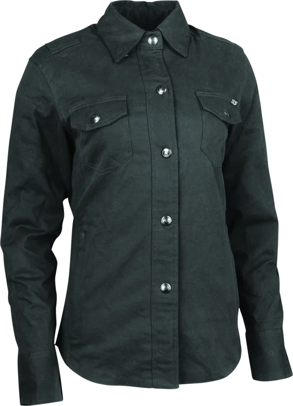 Speed and Strength Speed Society Armored Moto Shirt Black Womens - 2XL