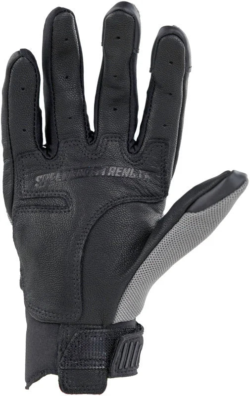 Speed and Strength Starstruck Mesh Gloves Grey Womens - Small - Side View