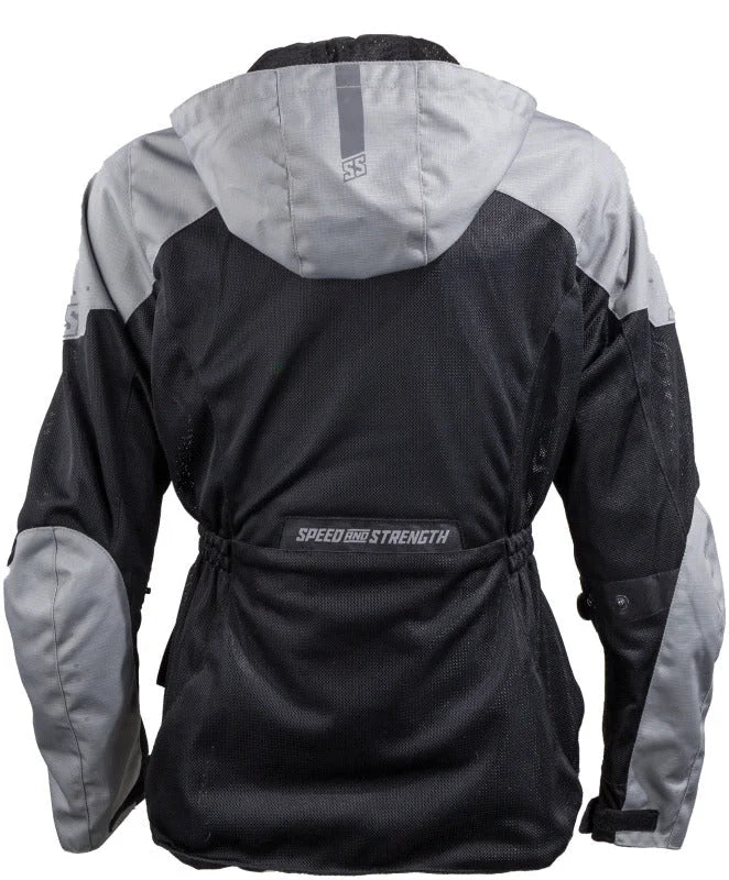 Speed and Strength Starstruck Mesh Jacket Grey/Black Womens - Small - Detail View