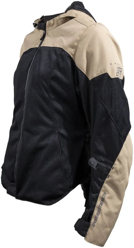 Speed and Strength Starstruck Mesh Jacket Trench Tan/Black Womens - Small - Main Product View