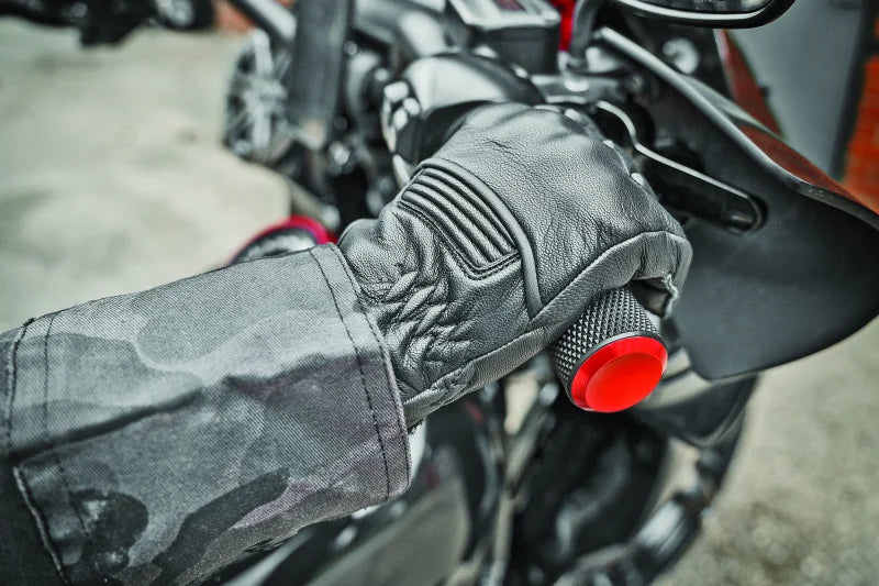 Speed and Strength Throttle Body Leather Glove Black Womens - XS - Back View