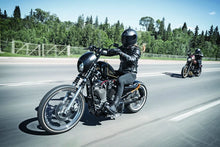 Load image into Gallery viewer, Speed and Strength Throttle Body Leather Jacket Black Womens - XS - Installation View