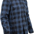 Load image into Gallery viewer, Speed and Strength True Grit Armored Motoshirt Navy/Black - Medium - Side View