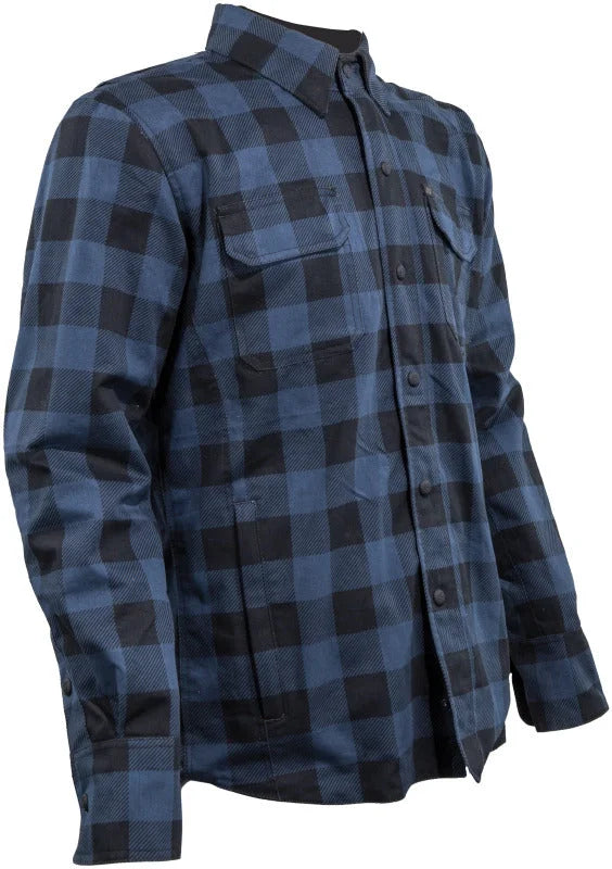 Speed and Strength True Grit Armored Motoshirt Navy/Black - Medium - Side View