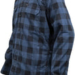 Load image into Gallery viewer, Speed and Strength True Grit Armored Motoshirt Navy/Black - XL - Side View