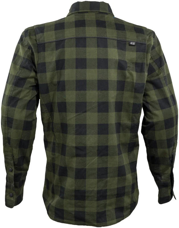 Speed and Strength True Grit Armored Motoshirt Olive/Black - Large - Main Product View
