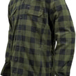 Load image into Gallery viewer, Speed and Strength True Grit Armored Motoshirt Olive/Black - Small - Side View