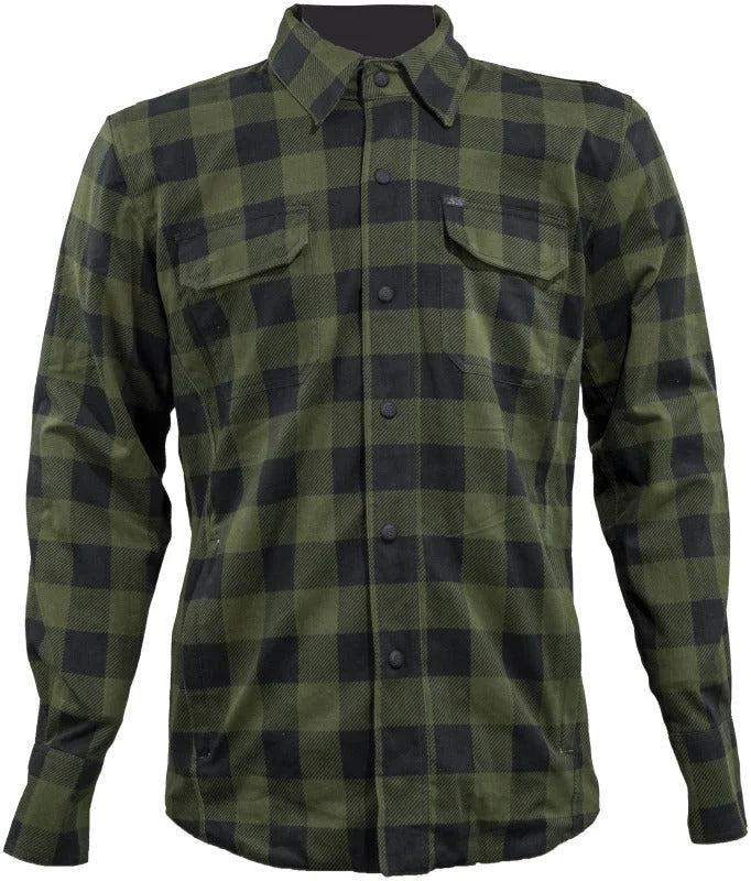 Speed and Strength True Grit Armored Motoshirt Olive/Black - Small - Detail View