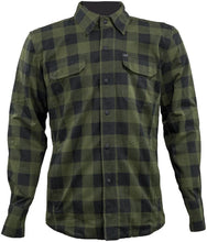 Load image into Gallery viewer, Speed and Strength True Grit Armored Motoshirt Olive/Black - Small - Detail View