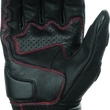 Load image into Gallery viewer, Speed and Strength Twist of Fate Leather Gloves Black/Red - Small - Back View