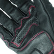 Load image into Gallery viewer, Speed and Strength Twist of Fate Leather Gloves Black/Red - Small - Installation View