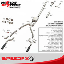 Load image into Gallery viewer, SpeedFx 3-1/2 Inch Diameter Black Powder Coated 304 Stainless Steel Tips 50100 - Side View