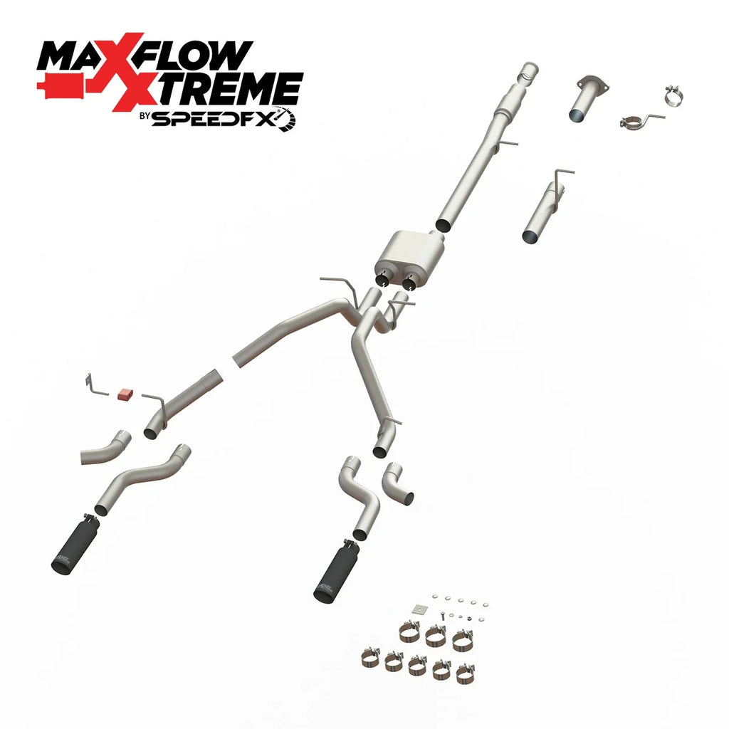 SpeedFx 3-1/2 Inch Diameter Black Powder Coated 304 Stainless Steel Tips 50100 - Additional View 7
