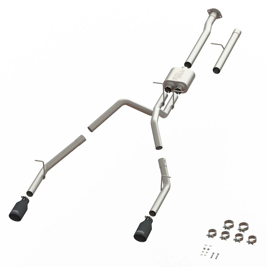 SpeedFx 4-1/2 Inch Diameter Black Powder Coated 304 Stainless Steel Tips 50201 - Main Product View