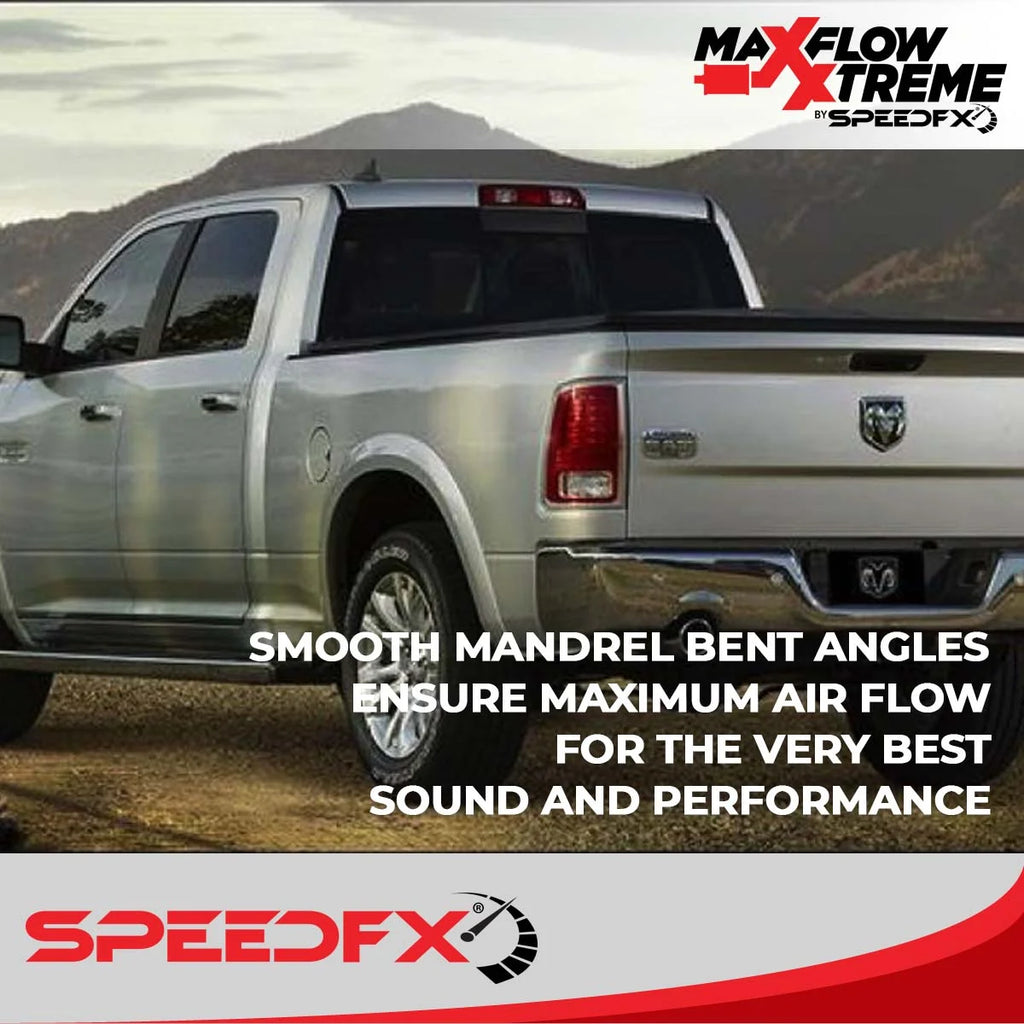 SpeedFx 4-1/2 Inch Diameter Black Powder Coated 304 Stainless Steel Tips 50201 - Installation View