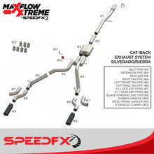 Load image into Gallery viewer, SpeedFx 4 Inch Diameter Black Powder Coated 304 Stainless Steel Tips 50101 - Side View