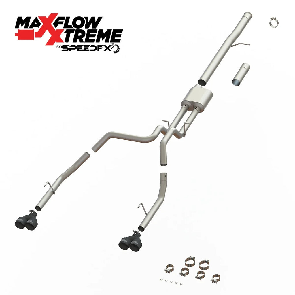SpeedFx 4 Inch Diameter Black Powder Coated 304 Stainless Steel Tips 50102 - Additional View 7